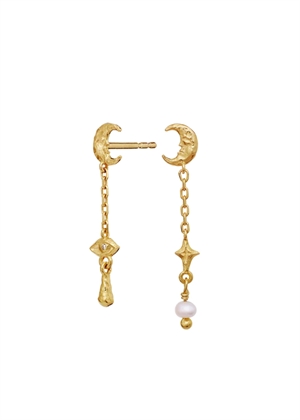 Beatrice earrings Forgyldt Maanesten